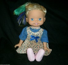 116 "vintage 1996, rainbow brite blue hair stuffed animal toy doll - $23.01