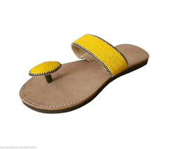 Details about   Women Shoes Traditional Casual Mojaries Handmade Leather Flip-Flops US 5.5-7.5