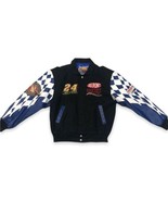 Vtg Jeff Gordon NASCAR Racing DUPONT Leather Jacket M 1995 Winston Cup Champion - $123.75