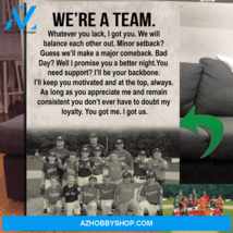 We're A Team - Baseball Custom Canvas With Photo - $49.99