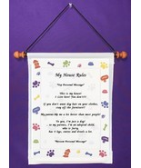 My House Rules {from dog} - Personalized Wall Hanging (959-1) - $19.99