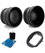Wide Lens + 2x Telephoto Lens + Adapter Ring Bundle For GoPro Hero9, Her... - $42.29