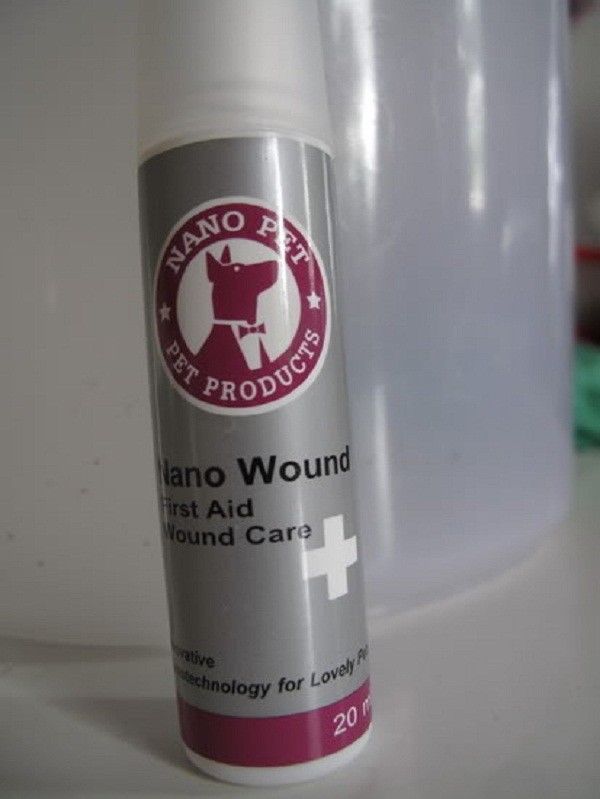 Nano wound Spray treatment wounds skin,mouth sores for pet