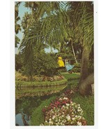 Vintage Postcard Cypress Garden Women in Hoop Skirts 1960&#39;s Unused - £5.71 GBP