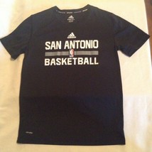 Adidas San Antonio Spurs shirt Size Youth medium 10  12  climalite black New - $14.99