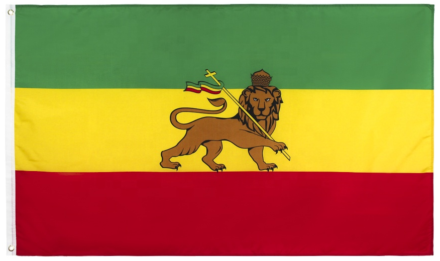 3x5FT Ethiopia Flag Lion of Judah Ethiopian Jewish Rastafari African ...