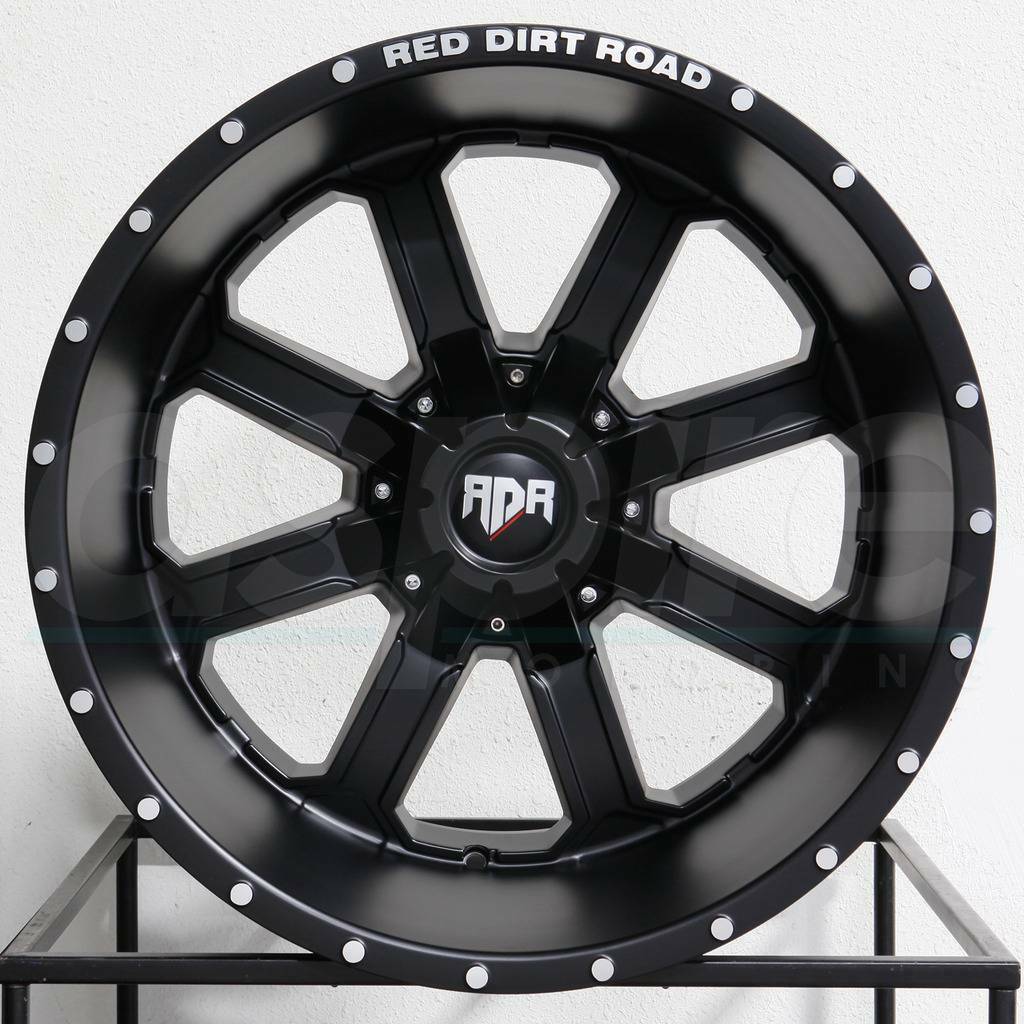 20x12 Rdr Rd01 Rd1 5x5 5x5.5 5x139.7 -44 Black Wheels Rims Set(4) - Wheels