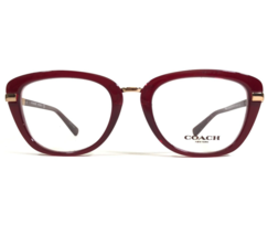 Coach Eyeglasses Frames HC 6106B 5454 Red Gold Square Full Rim 50-19-135 - $62.90
