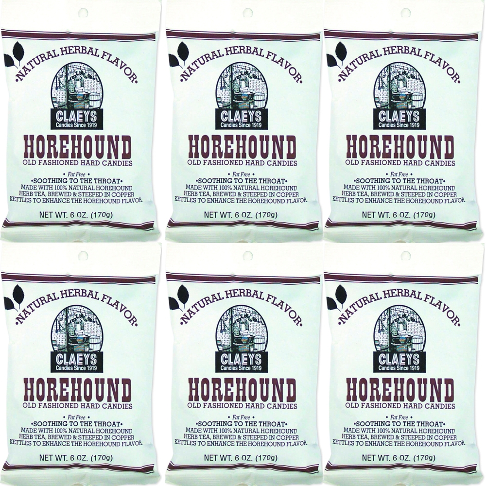 Claeys Sanded Horehound Drops Hard Candy with Free Shipping in USA! 6 ...