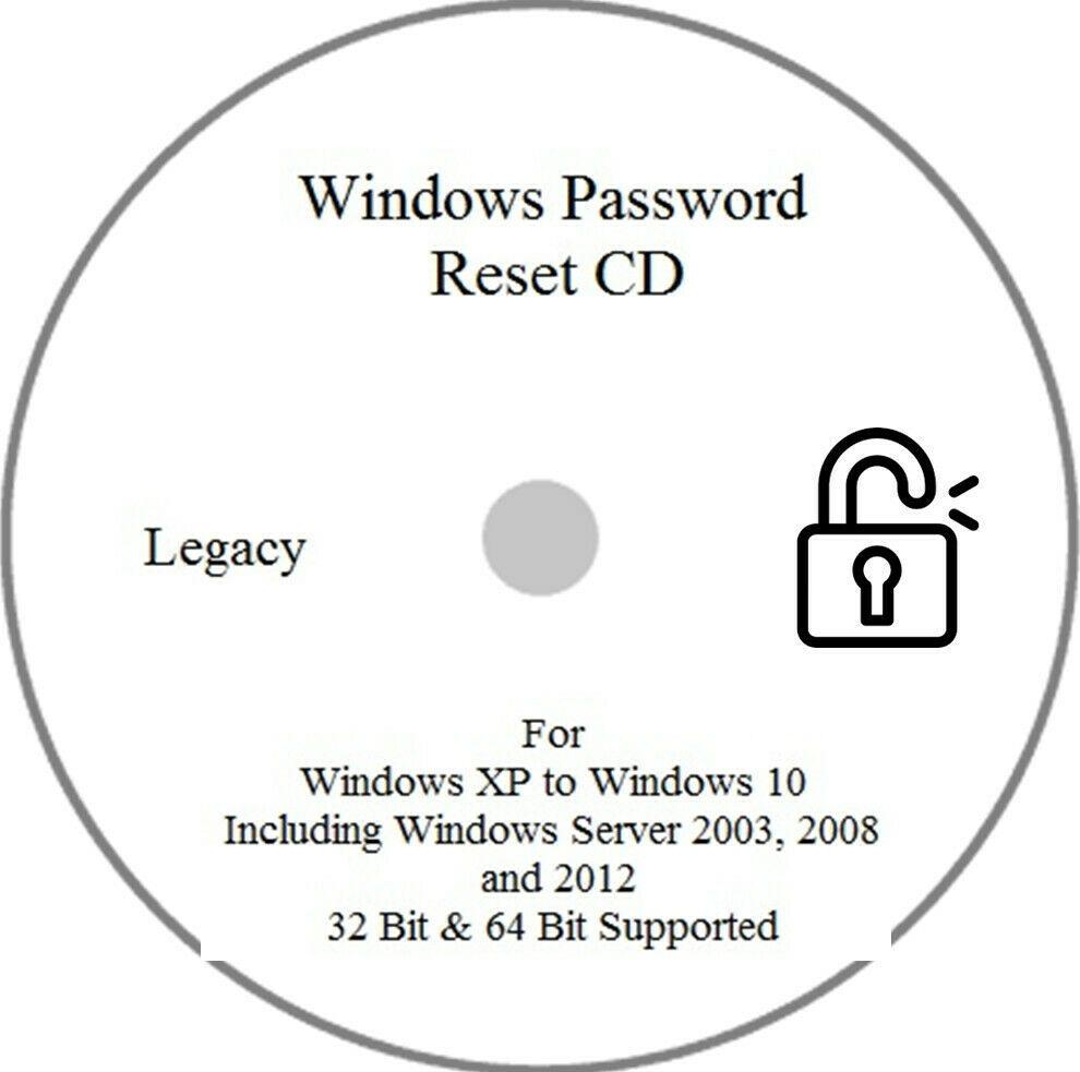 Bootable Windows Password Reset Tool CD Reset/Recover Password