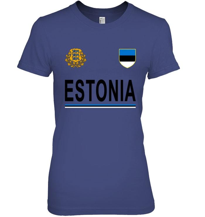 Estonia Cheer Jersey 2018 Football Estonian T Shirt Tops
