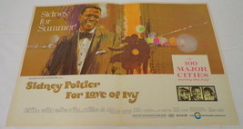 VINTAGE 1968 For Love of Ivy 12x18&quot; Industry Poster Ad Sidney Poitier - $29.69