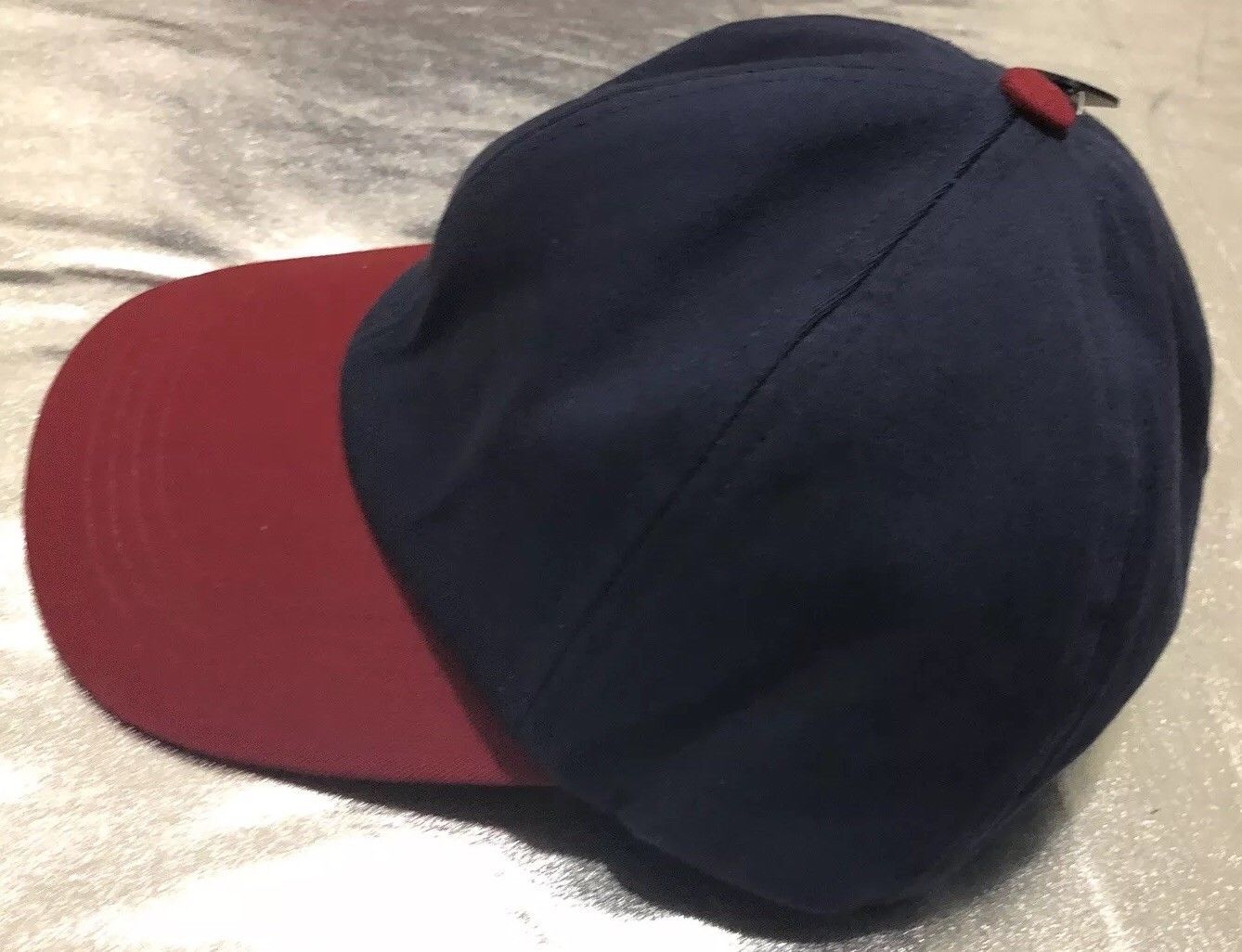 NWT Banana Republic Navy/Red Baseball Cap Hat One Size 100% Cotton - Hats