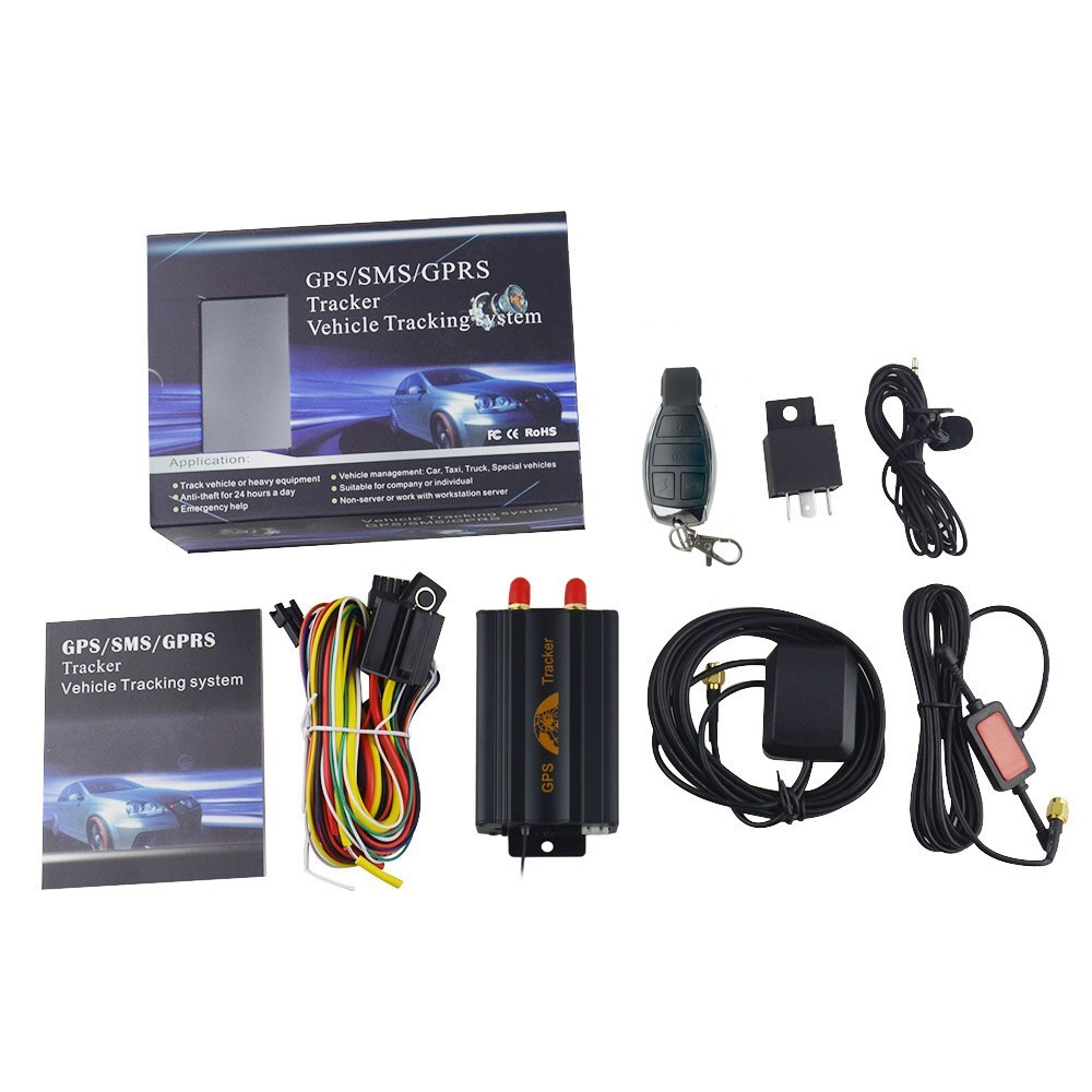 Vehicle GPS Tracker GPS103 GPRS Car Trac System Shock Sensor Remote ...