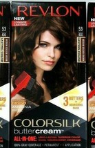 1 Revlon 53 43G Medium Golden Brown Vivid Hair Color Colorsilk Buttercream - $15.99