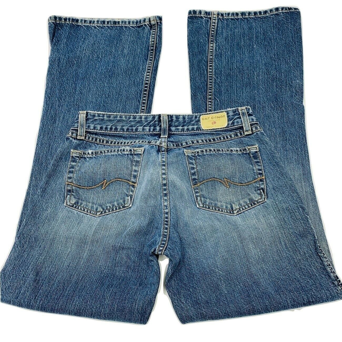 BKE Buckle Denim Jeans size 28 Dusty Flare Mid-Rise Medium Wash Side ...
