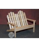 1 Pcs Dollhouse Miniature Wood Chair Porch Deck Outdoor 1:12 inch scale ... - $40.00