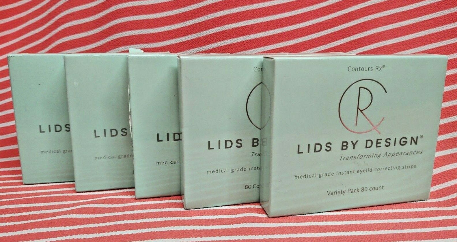 LIDS BY DESIGN Instant Eyelid Correcting Strips Tape w/ Tweezers Hooded 80ct NEW