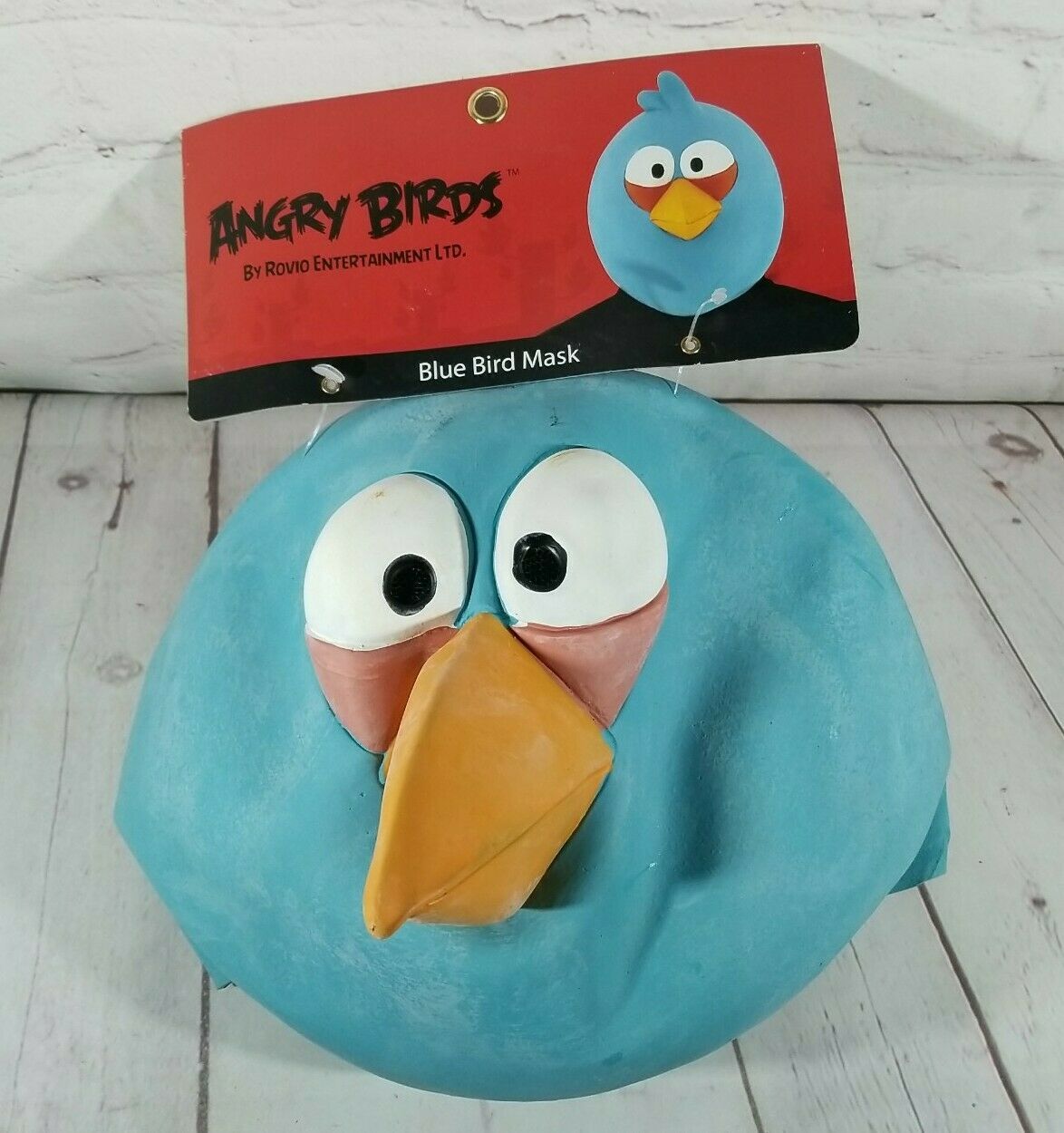 Adult Rovio Angry Birds Blue 2012 Latex Halloween Costume Mask (Faded Colors)