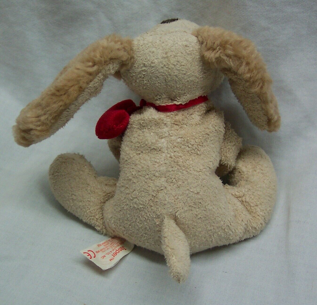 Russ JASPER THE CUTE TAN DOG W/ RED HEARTS 4" Plush STUFFED ANIMAL Toy Other