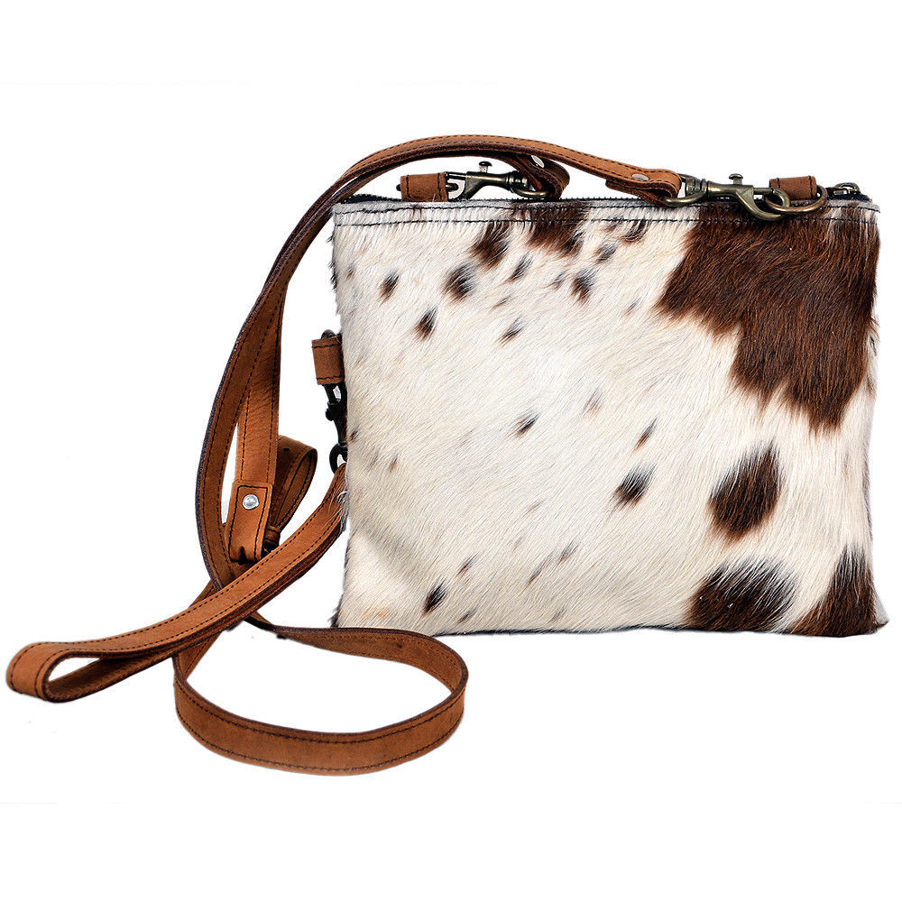 American Darling Ladies Hand Bag purse Genuine Hair on Leather Animal ...