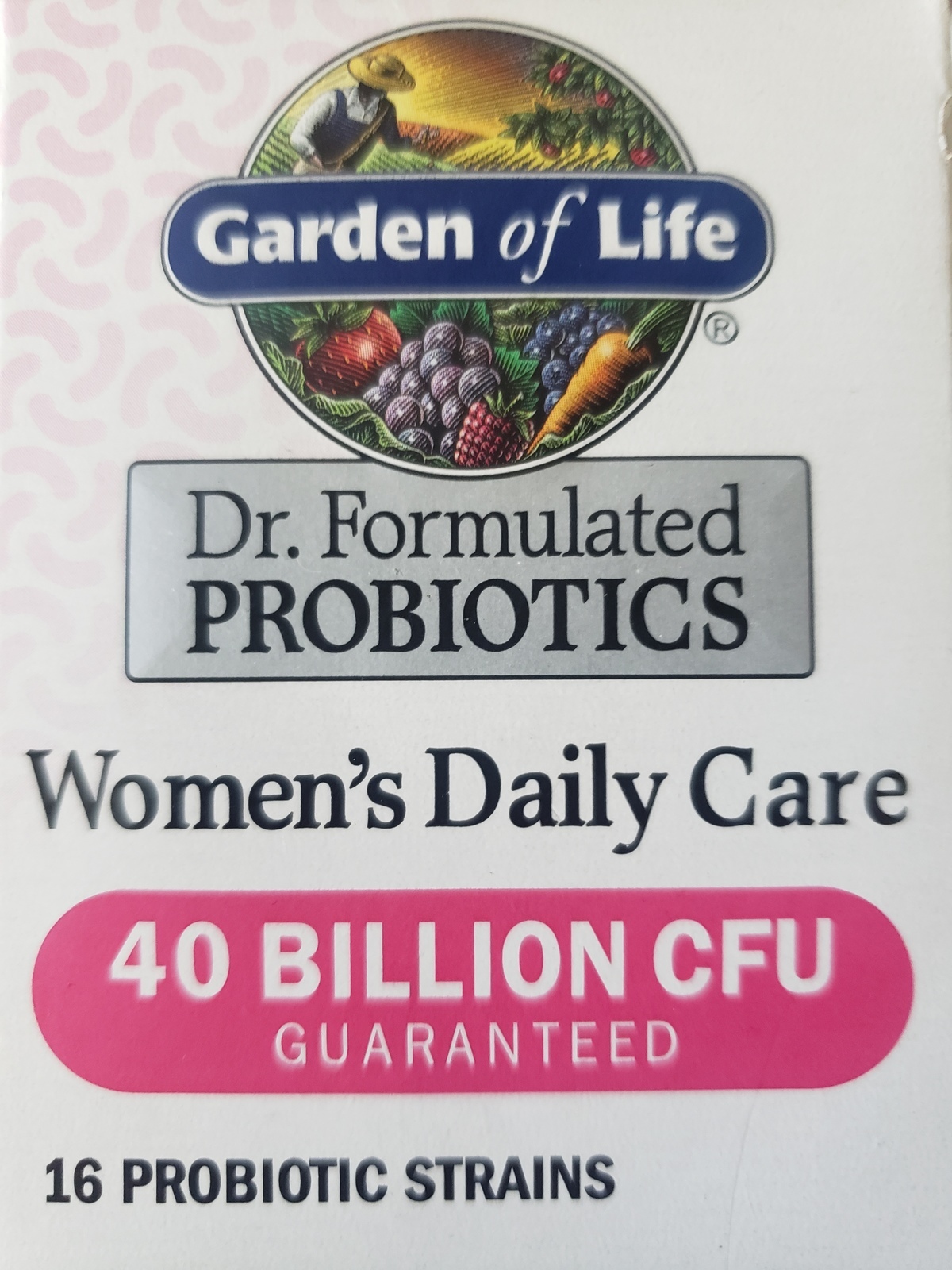 garden of life probiotics women's daily care 40 billion cfu