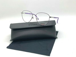 Authentic Guess GU 3037/v 081 purple/silver 51-15-135MM Eyeglasses /CASE+ CLOTH - $34.00
