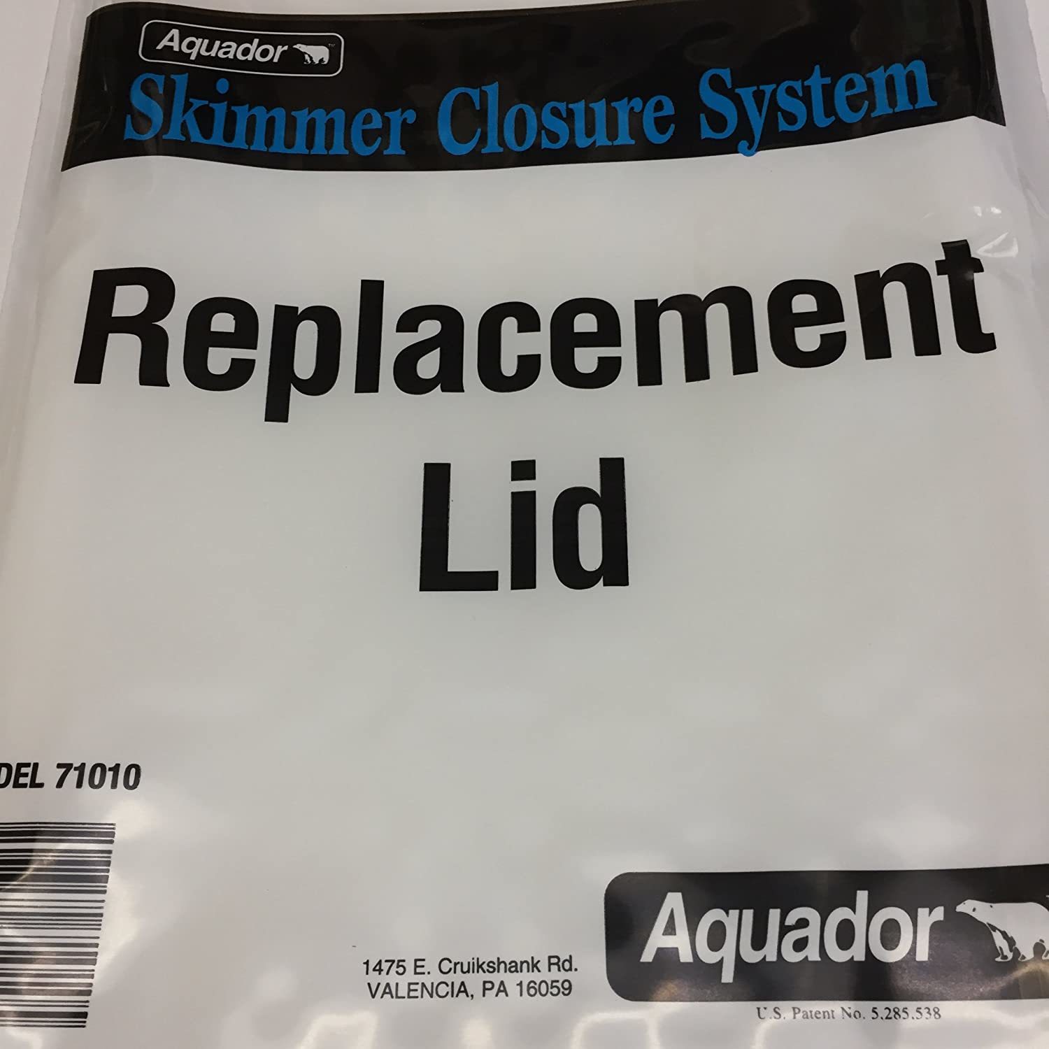 Aquador Widemouth Above Ground Pool Skimmer Cover Replacement Lid