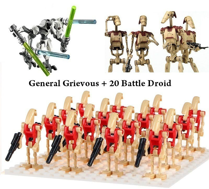 Minifigure Star Wars Generale Grievous, Nuova, Da Set, Senza Marca