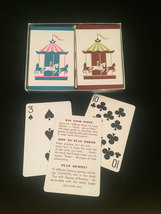 Vintage Russell Gladstone Double Playing Card Boxed set- "Carousels"