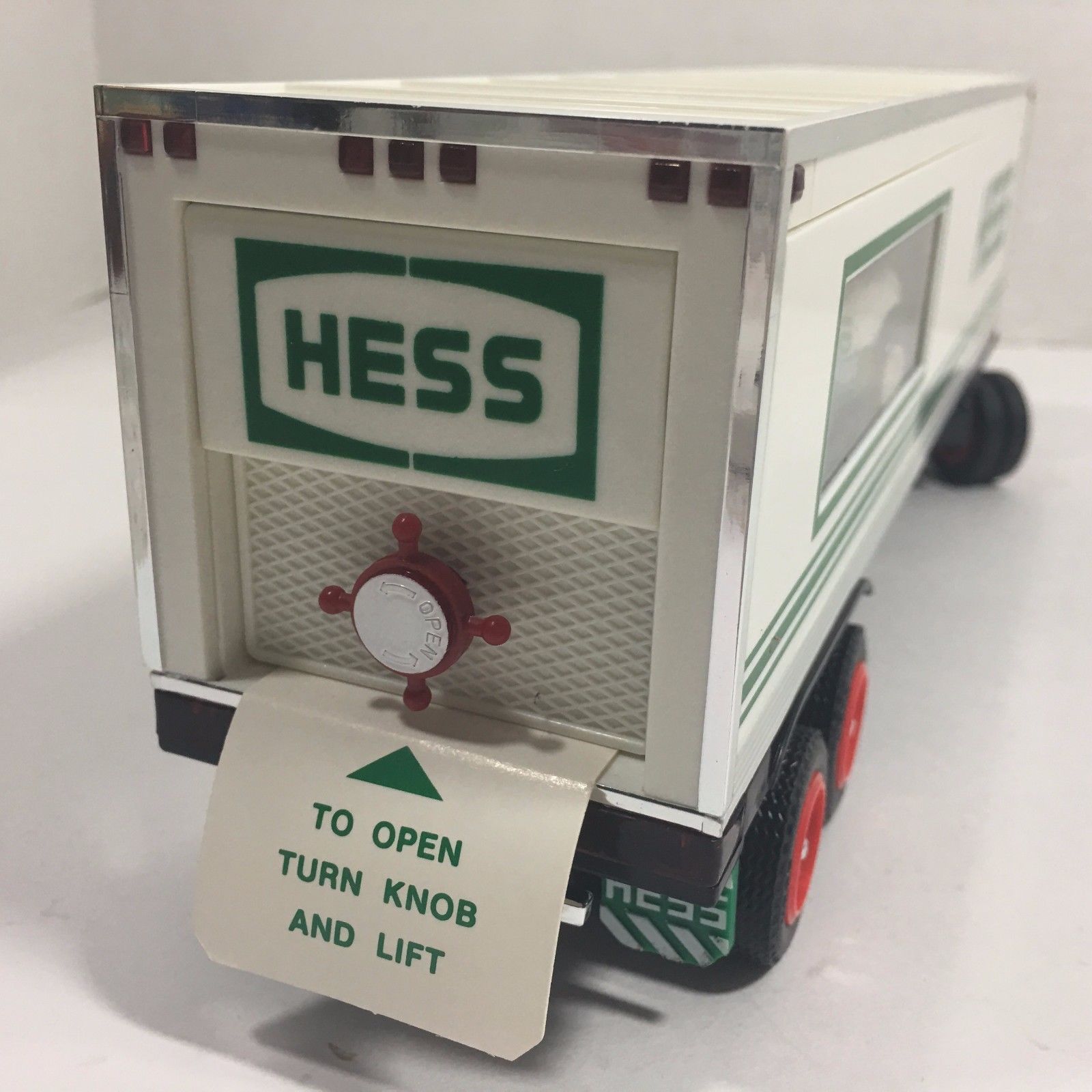 Vtg 1992 Hess 18 Wheeler and Racer Toy Truck Americana Classic Gas Company 
