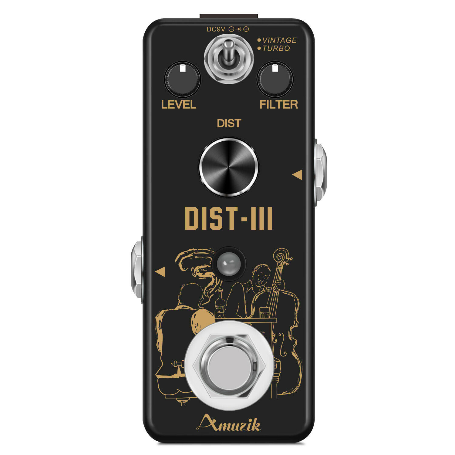Amuzik Analog Rat Distortion Guitar Pedal for Electric Guitar