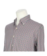 Peter Millar Multi-Color Check Button Front Casual Dress Shirt Mens Medium - £24.93 GBP