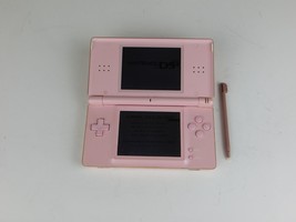 Nintendo DS Lite Coral Pink Console - powers - screen damage - $15.42