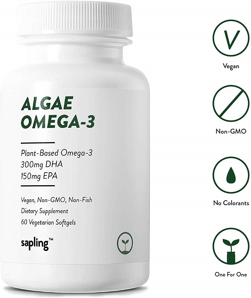 Vegan Omega 3 Supplement Plant Based DHA & EPA Fatty Acids
