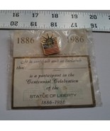 Fashion Treasure Statue Of Liberty Pin 1886-1986 Centennial Celebration ... - $14.24