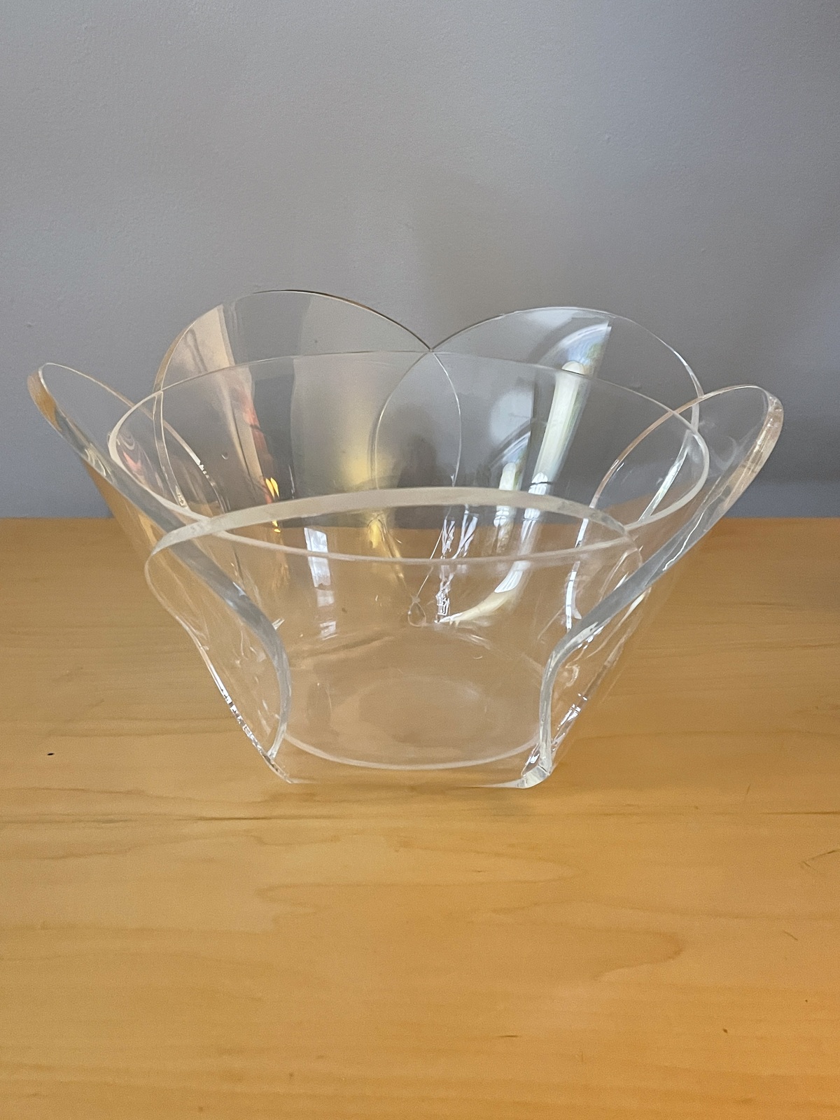 Primary image for Vintage 70s 2-part Lucite "petal" ice bowl set