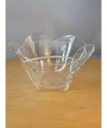 Vintage 70s 2-part Lucite &quot;petal&quot; ice bowl set - $30.00