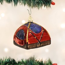 Old World Christmas Dome Tent Glass Camping Theme Christmas Ornament 44056 - $15.88