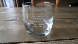 JACK DANIELS JESS B. MOTLOW GLASSES MASTER DISTILLER OLD NO. 7 BARWARE - $8.90