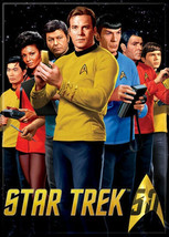 Star Trek 50 Years of Trek Logo and The Original Series Cast Magnet, NEW UNUSED - $3.99