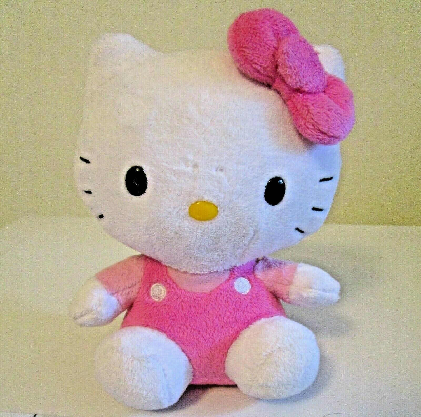 Hello Kitty Plush Toy Doll In Pink Dress Cute Stuffed Cat Animal Girl ...