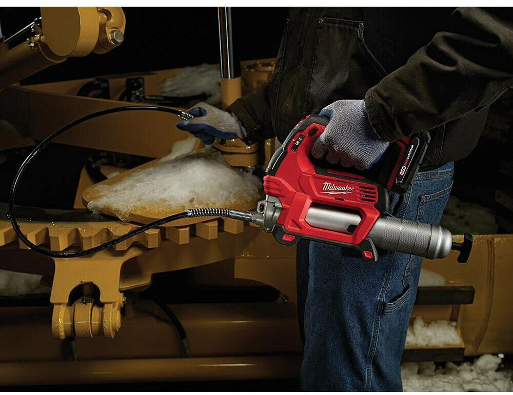 Milwaukee Impact Wrench Grease Gun Combo Kit Cordless Brushless (2Tool