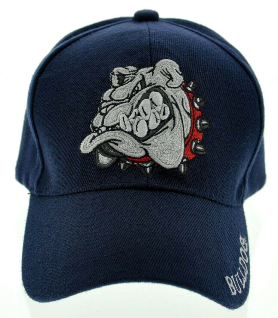 Bulldog Glitter Cap Hat Navy