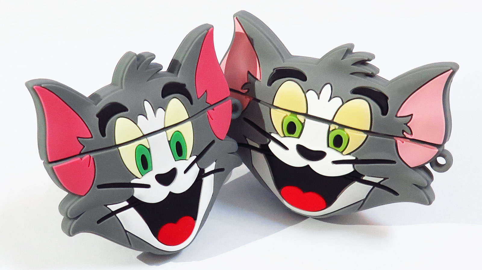 Fun Cute Loving Cartoon Happy Tom Cat Airpod (2nd/3rd Gen) Silicone Rubber Case