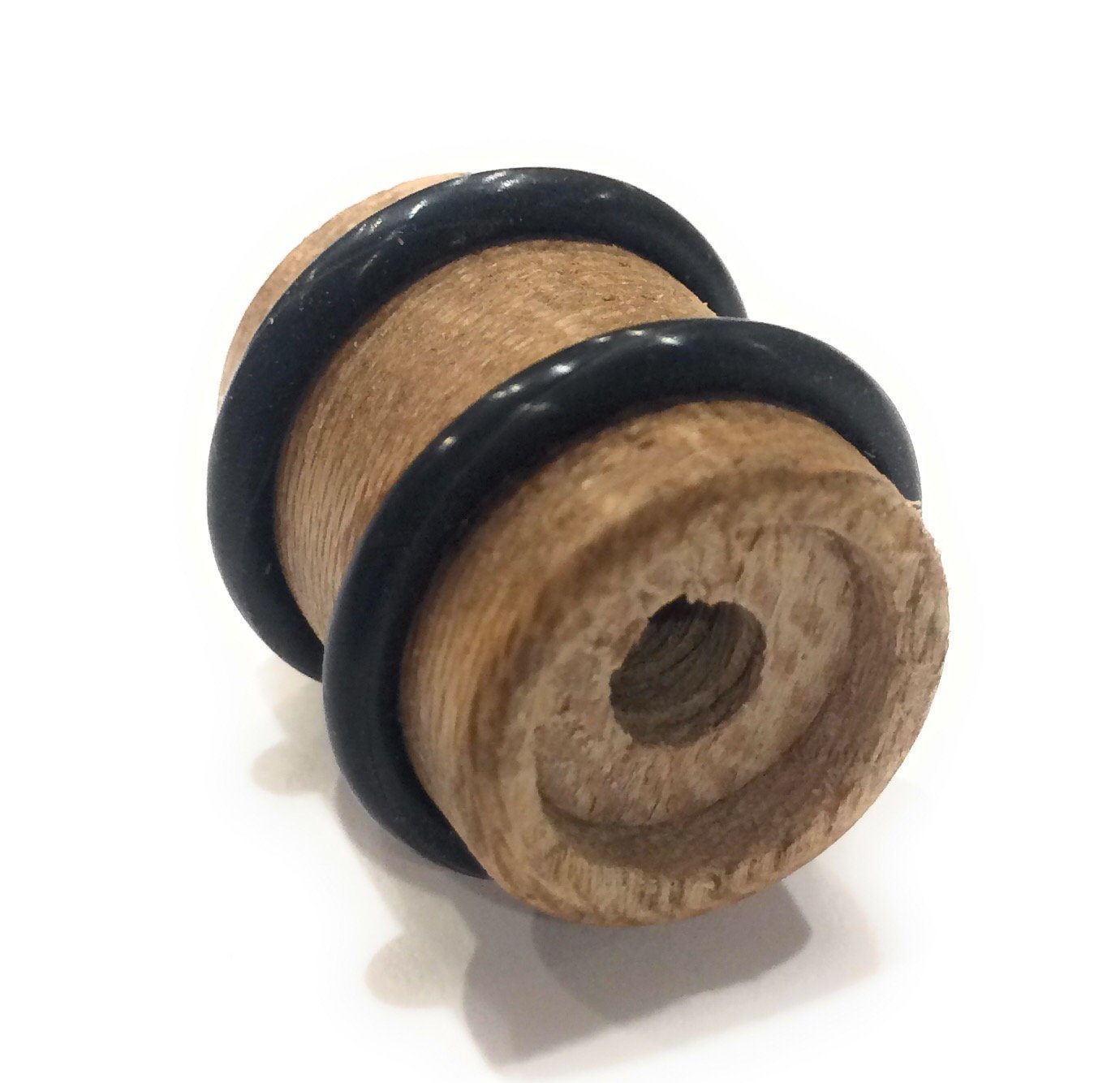 Set of 2 Tele Style Wood Barrel Custom Guitar Knobs with Rubber ...