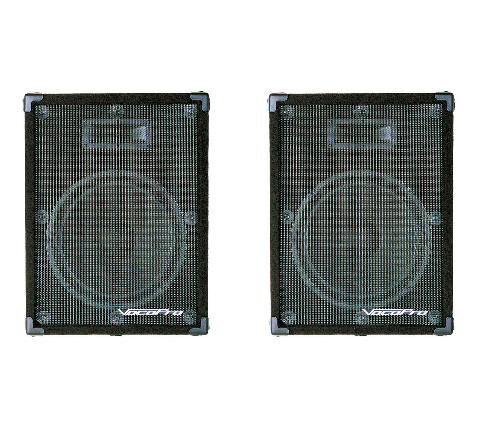 VocoPro Professional 15" Vocal Speakers VX15 Pair Speakers