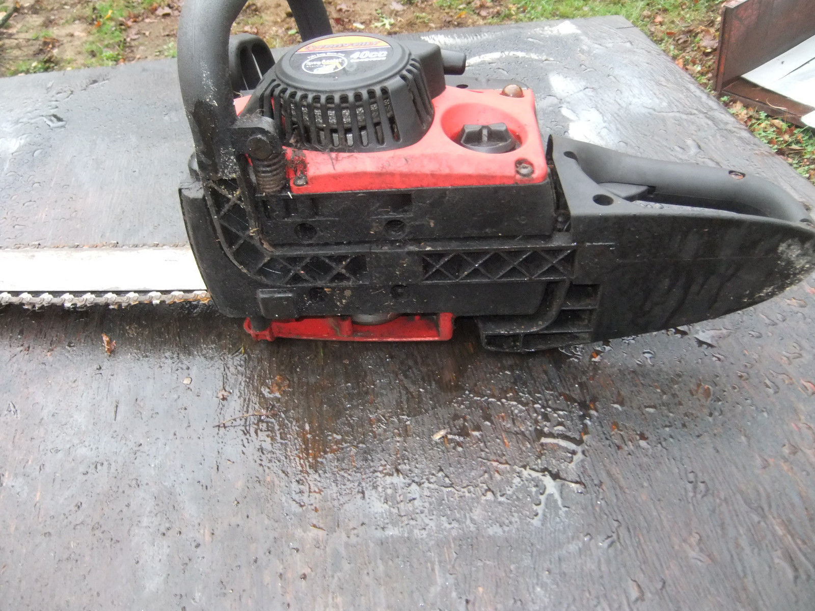 TroyBilt16034ChainsawTB4016CCGasPowered40cc Running Saw