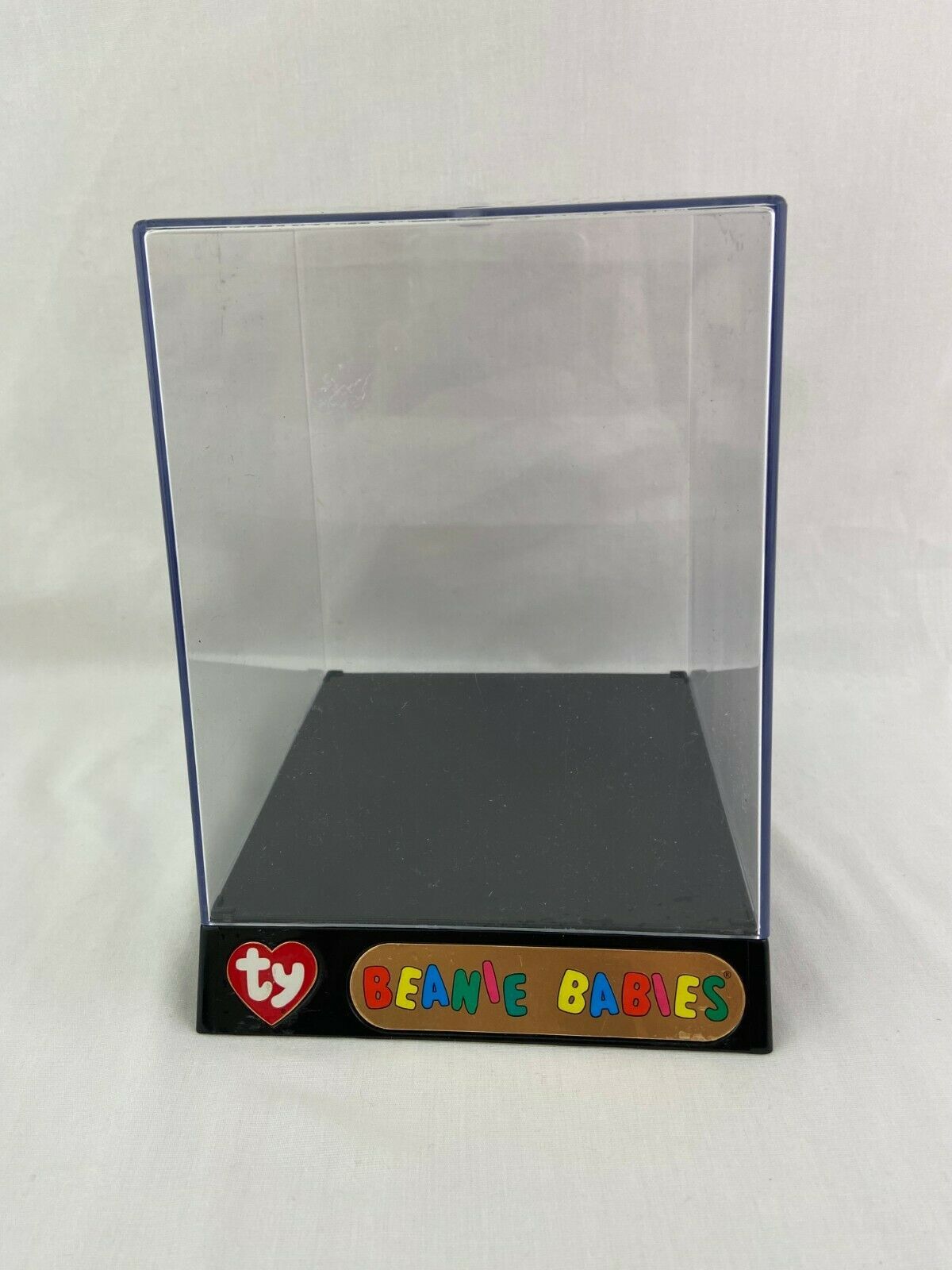 Ty Beanie Babies Clubby Sealed In Bag Blue Bear Display Case New Retired