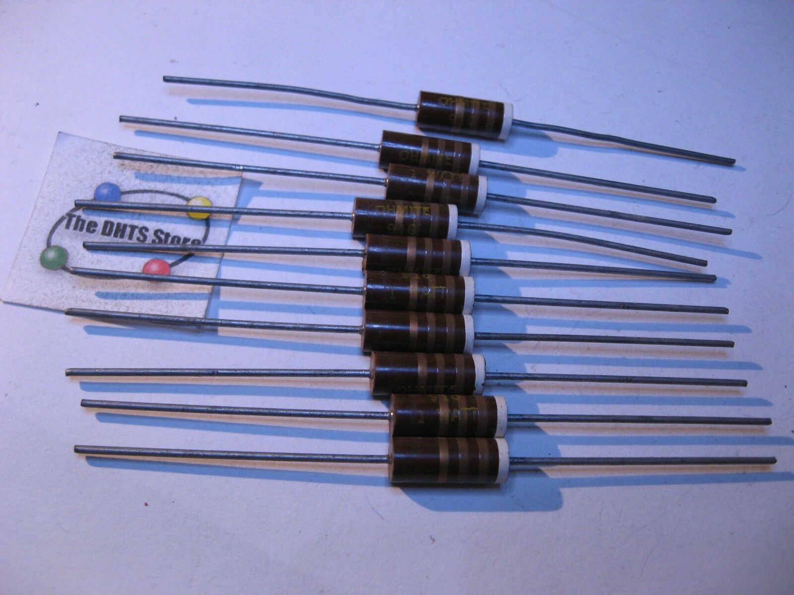 5 Pack Carbon Comp 3.6 MEG OHM 1/2 Watt 5% Resistors NOS 1 